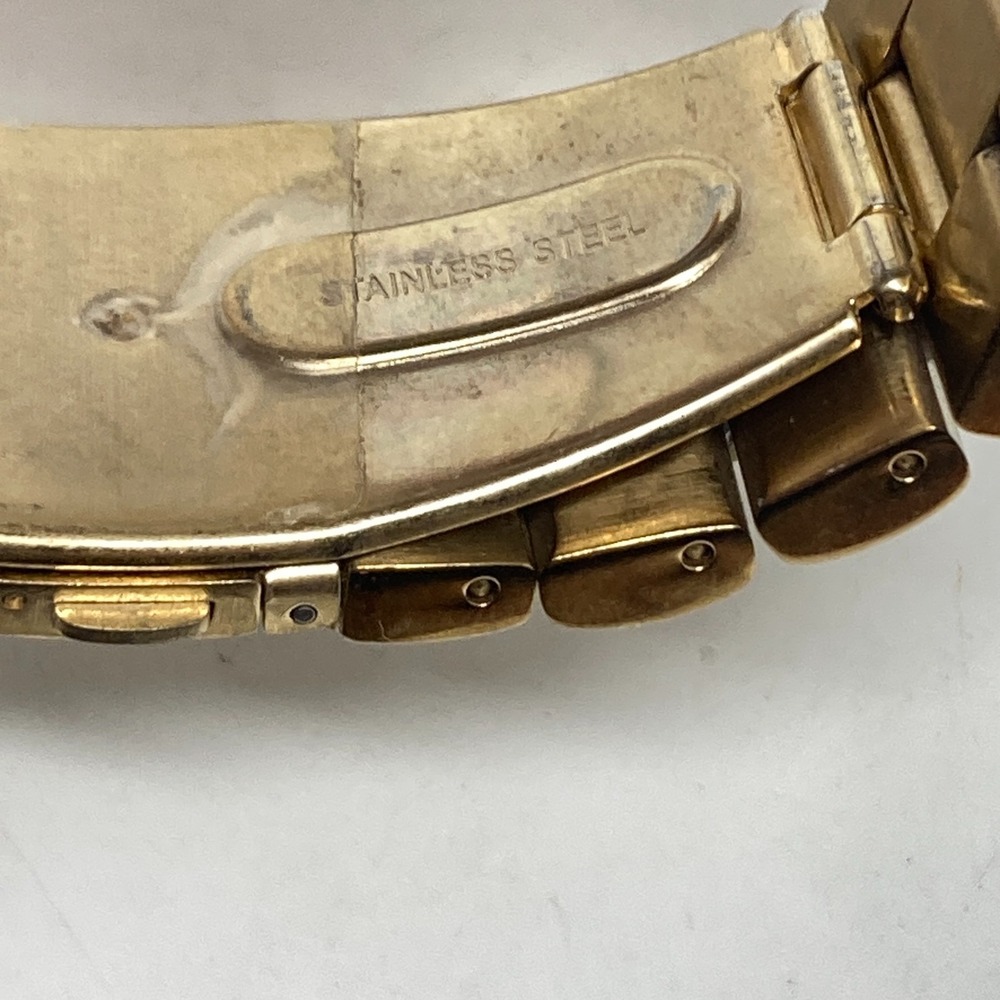 Michael Kors Watch Men 45mm Gold Tone Date World Time MK5960 100M New Battery 7" - Picture 14 of 15